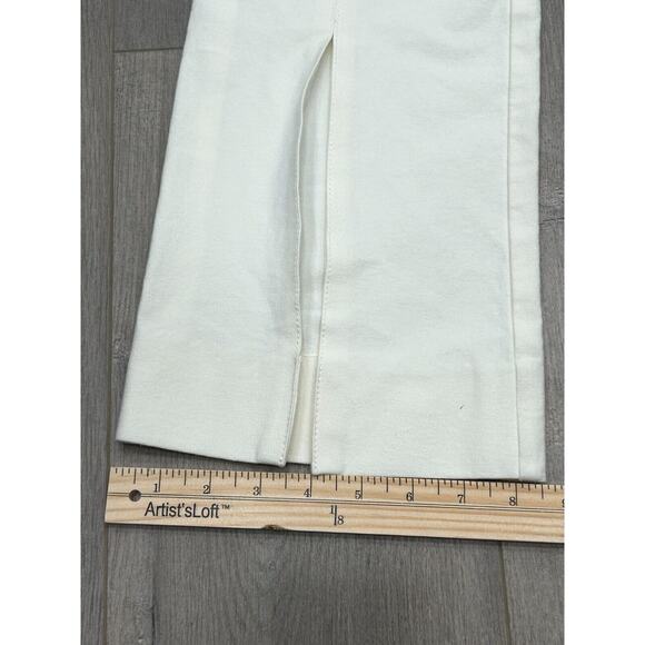 Derek Lam 10 Crosby Women's Maeve Front Slit Trousers Pants in Soft White Size 2 - Picture 12 of 13